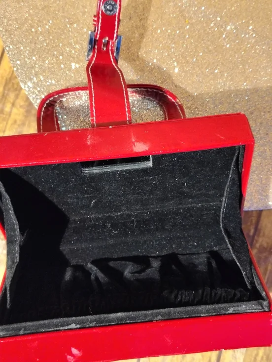 Vintage Red Women's Structured Top-Handle Bag - Picture 7 of 7